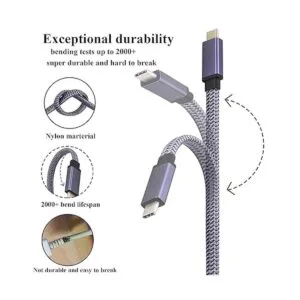 AAOTOKK Cable de extensión plano trenzado tipo C 3.1_3