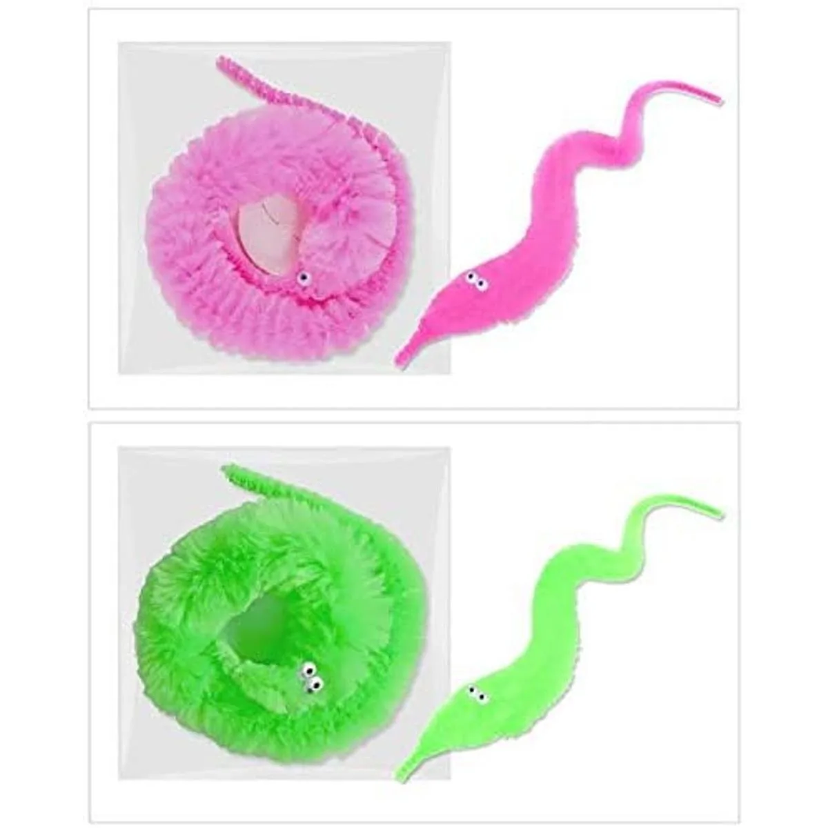 WENFENG 30 juguetes de gusano mágico gusano en una_6