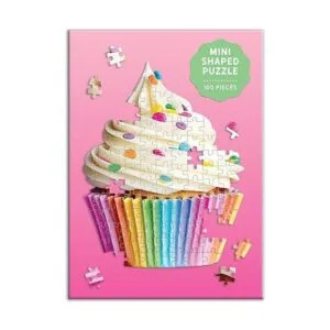 Galison Mini rompecabezas en forma de cupcake 100 piezas_2