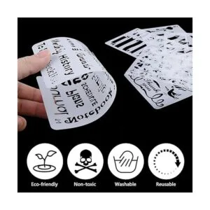 MWOOT Juego de 30 plantillas de diario mixtas plantilla_4