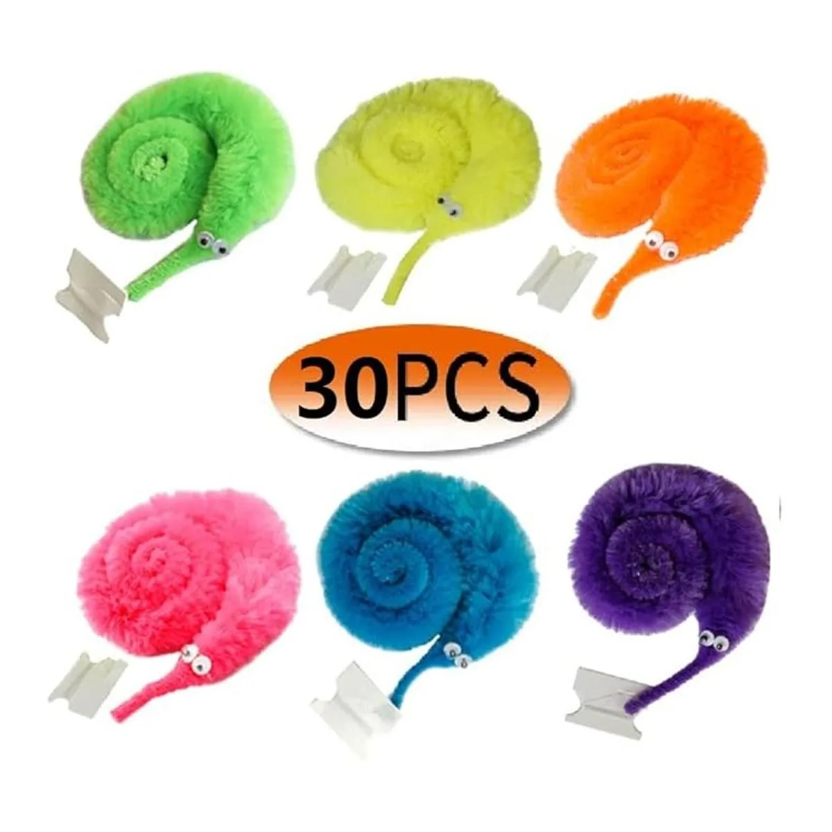 WENFENG 30 juguetes de gusano mágico gusano en una_1