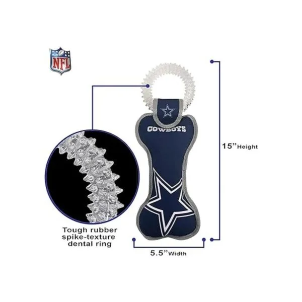 Pets First NFL Dog Dental Tug Toy_5