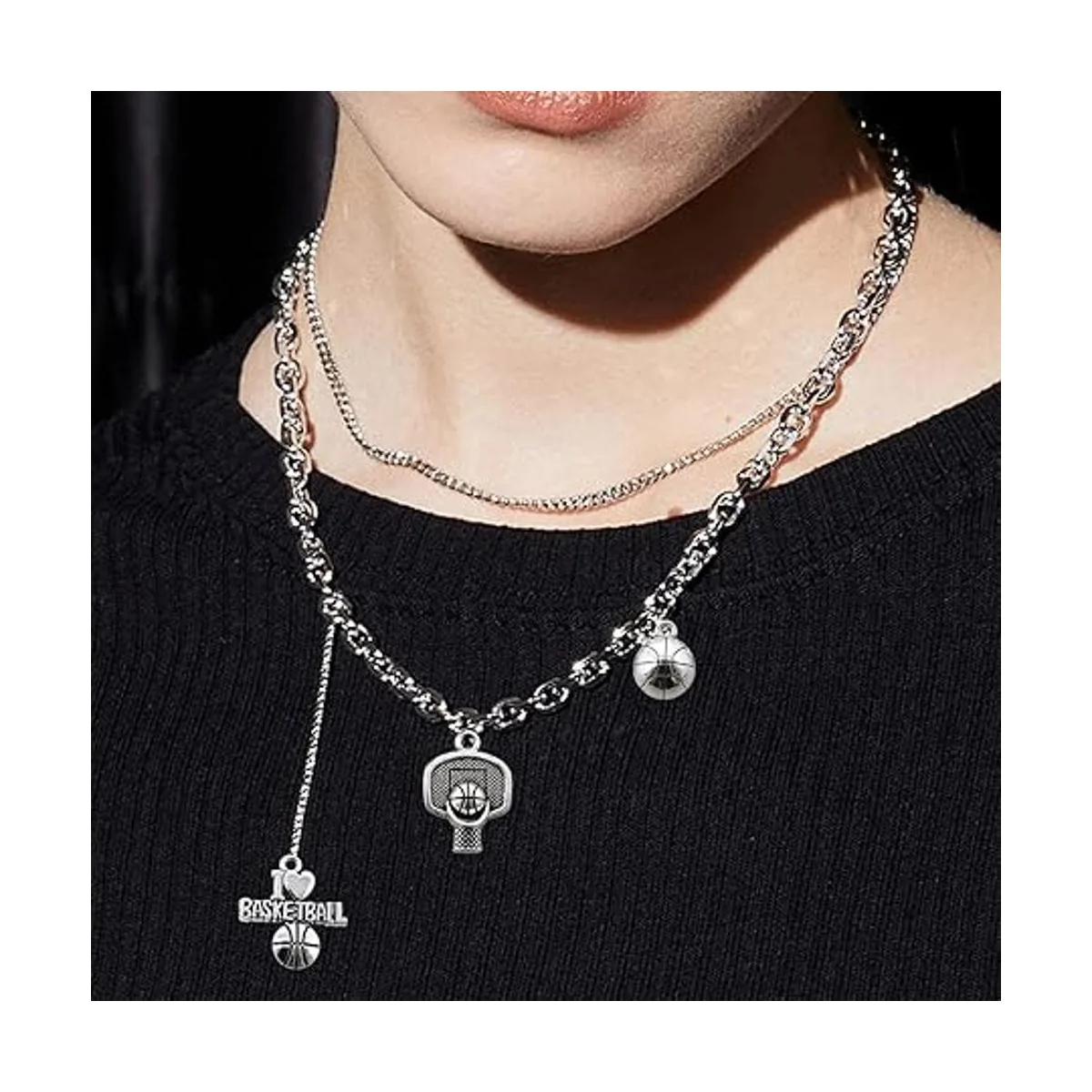 Honbay 60 abalorios deportivos de aleación con diseño de_6