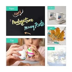 Lelix Rotuladores metálicos de 24 colores punta fina_7