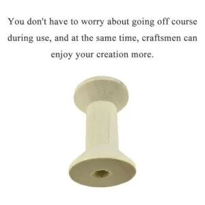 HAHIYO Bobina de madera natural de 2 pulgadas 6 unidades_4