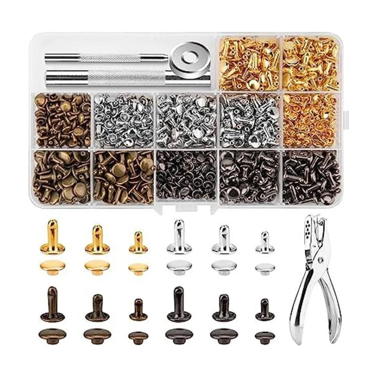 480 juegos de remaches para cuero kit de remaches de_1