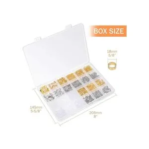 Anezus Kit de fabricación de aretes 2320 piezas kit de_5