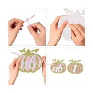 Cartel de fotos de calabaza para el primer cumpleaños_6