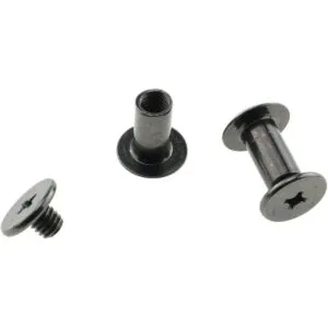 Eoutstanding 50 tornillos de acero al carbono de 0.197 x_4