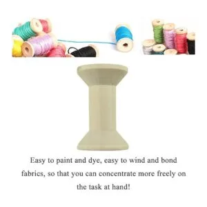 HAHIYO Bobina de madera natural de 2 pulgadas 6 unidades_5