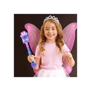 Fun Central Varita de corona con luz LED para niños con_3