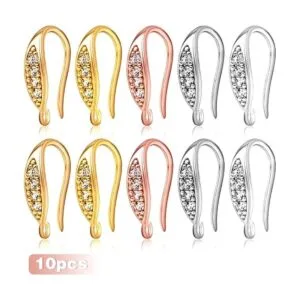 10 ganchos de aretes de circonita cúbica hipoalergénicos_2