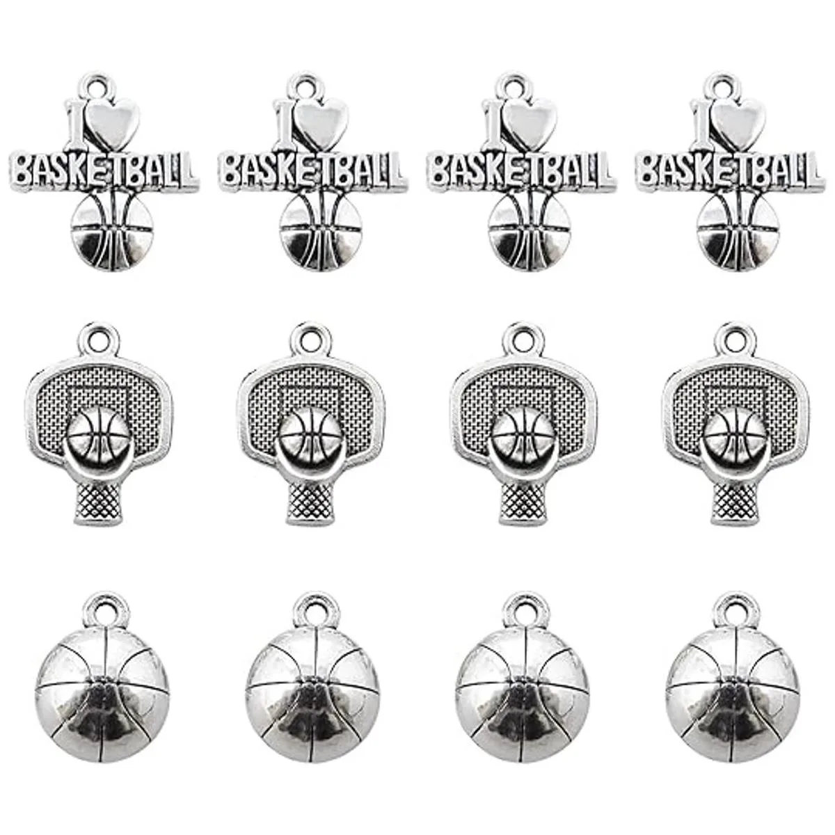 Honbay 60 abalorios deportivos de aleación con diseño de_1