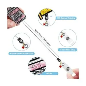 Carrete retráctil de 4 piezas para enfermera con_3