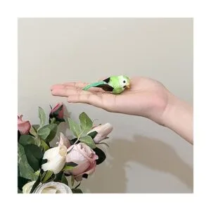 Mini adornos de espuma artificial de simulación con plumas_4