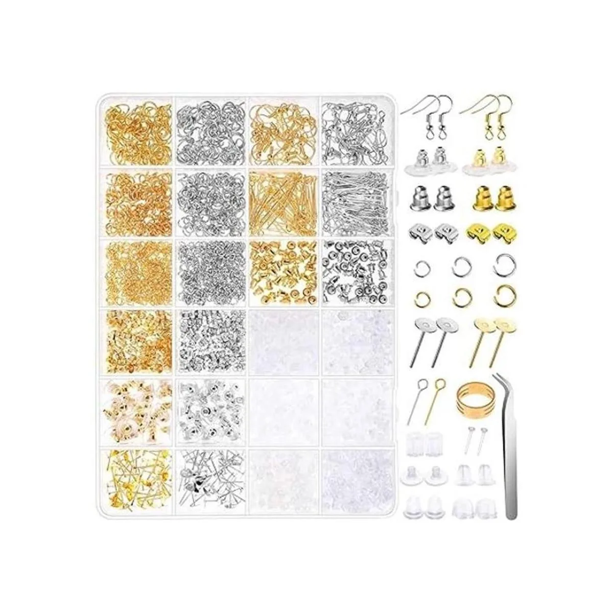 Anezus Kit de fabricación de aretes 2320 piezas kit de_1
