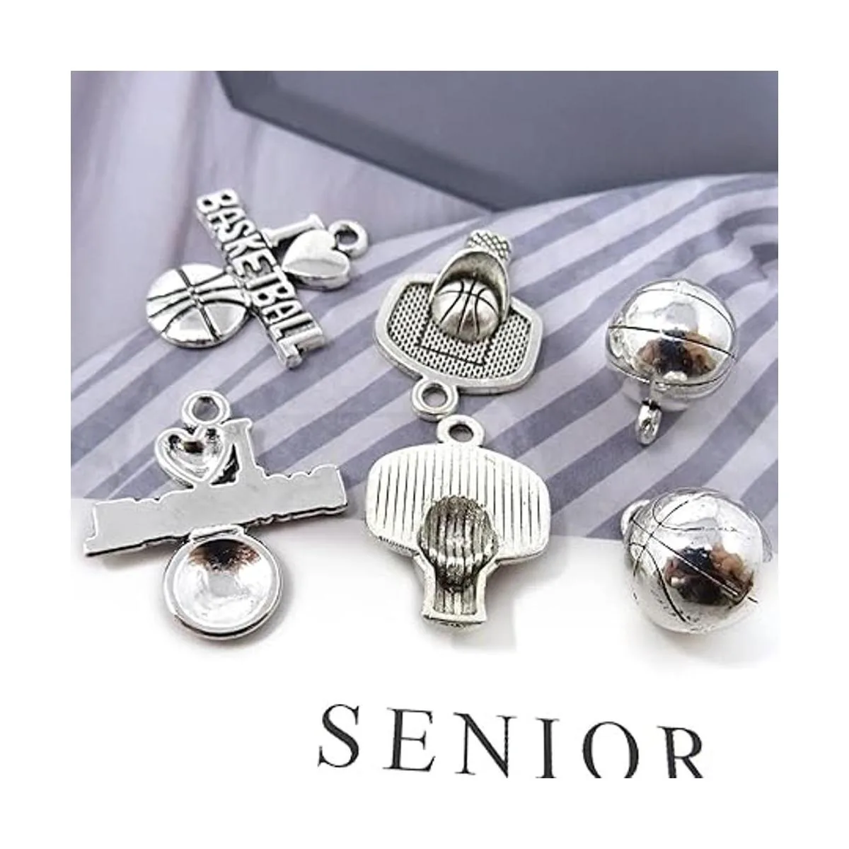 Honbay 60 abalorios deportivos de aleación con diseño de_5