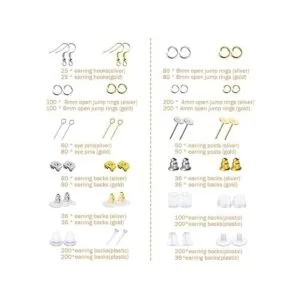 Anezus Kit de fabricación de aretes 2320 piezas kit de_2