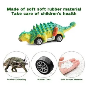 FFTROC Juguetes de dinosaurio para niños de 3 a 5 coches_6