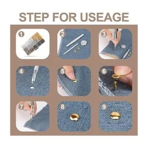 480 juegos de remaches para cuero kit de remaches de_5