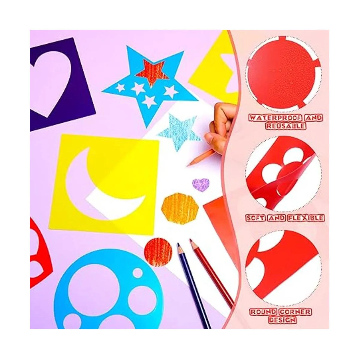 24 plantillas de trazado de formas coloridas plantillas_3