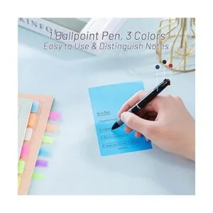 Hommie Bloc de notas adhesivas transparentes con bolígrafo_3