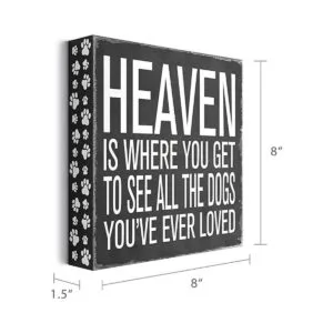 Barnyard Designs Letrero de madera Heaven para_4