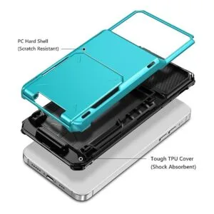 Vofolen Funda para iPhone 13 Pro con 4 tarjetas ranura_3