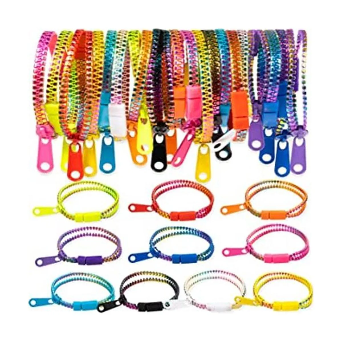 Juguetes para la ansiedad pulseras con cremallera de_1