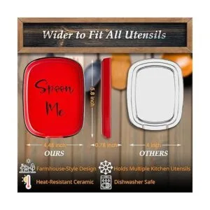 DAYYET Soporte de cuchara de cerámica para estufa_3