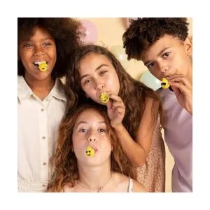 ArtCreativity Silbatos de emoticones para niños juego de_4