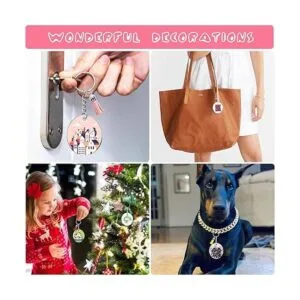 ZOCONE Juego de 144 llaveros acrílicos de 2 pulgadas_5