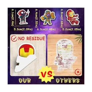 Paquete de calcomanías de superhéroes 150 calcomanías de_4