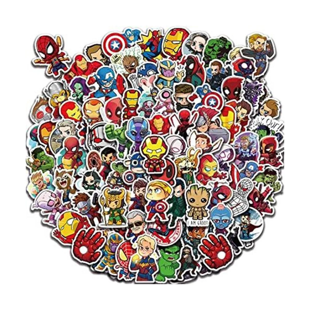 Paquete de calcomanías de superhéroes 150 calcomanías de_1