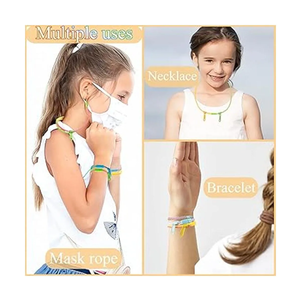 Juguetes para la ansiedad pulseras con cremallera de_3