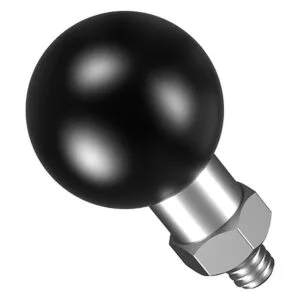 BRCOVAN Adaptador de bola de 1 pulgada con poste roscado_5