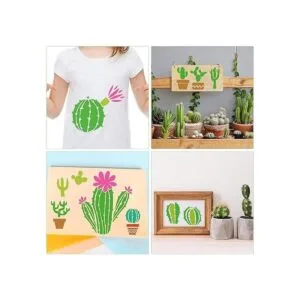 12 plantillas de cactus tropicales de arte de cactus de_6