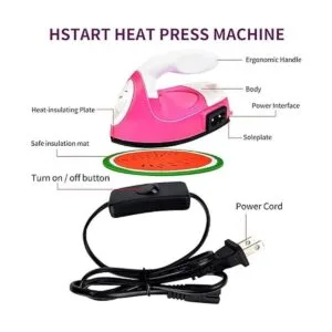 Mini máquina de prensa de calor mini plancha eléctrica_3