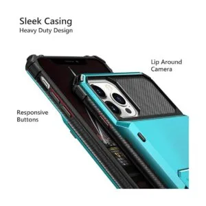 Vofolen Funda para iPhone 13 Pro con 4 tarjetas ranura_4