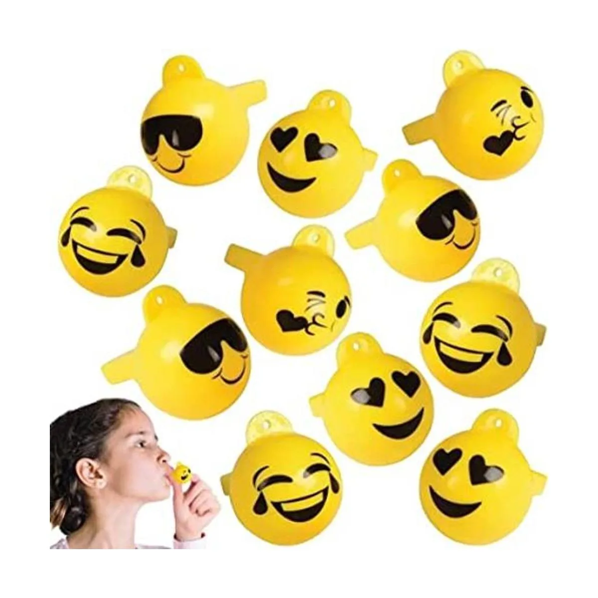 ArtCreativity Silbatos de emoticones para niños juego de_1