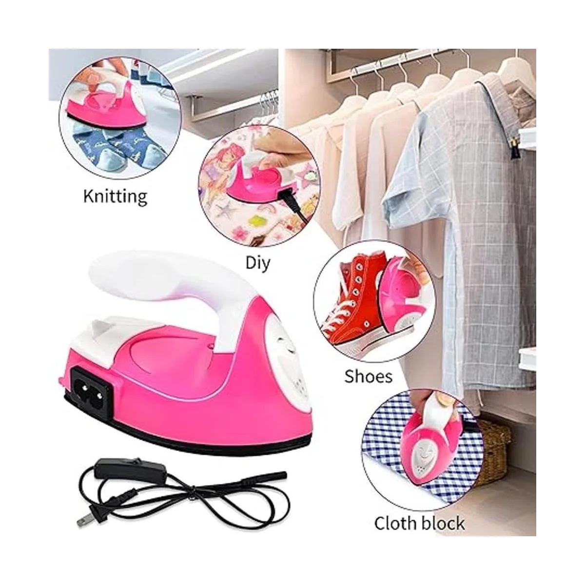 Mini máquina de prensa de calor mini plancha eléctrica_5