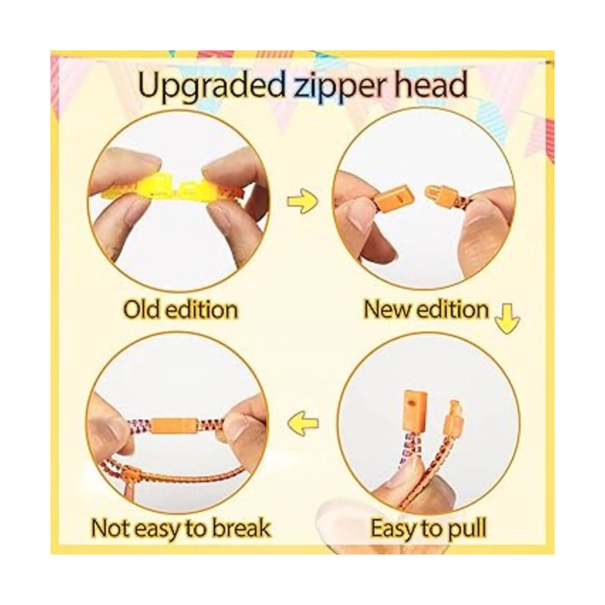 Juguetes para la ansiedad pulseras con cremallera de_6