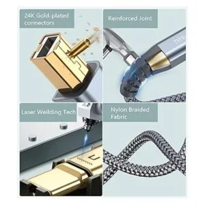 Cable de impresora USBB a USBCA 2 en 1 6.6 pies Cable_5