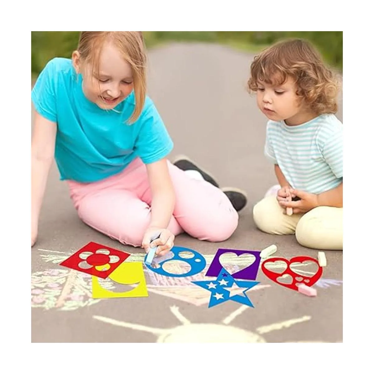 24 plantillas de trazado de formas coloridas plantillas_4