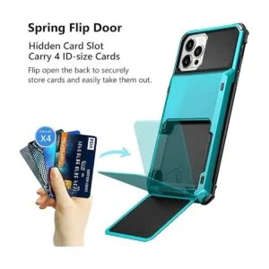 Vofolen Funda para iPhone 13 Pro con 4 tarjetas ranura_2