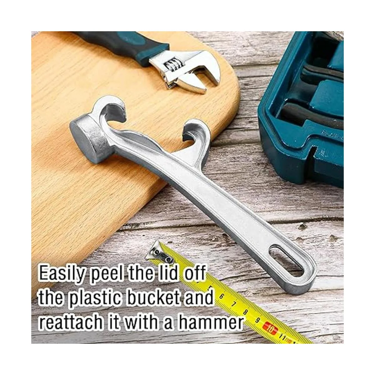 Abridor de cubos de aluminio de 5 galones llave de tapa_4