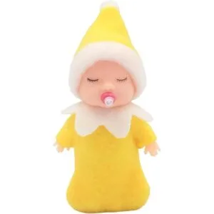 WULEEUPER Muñeca de elfo durmiendo con chupete juguetes_1