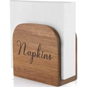 ALELION Servilletas de madera de acacia para cocina_1