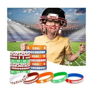 Pulsera de fútbol de silicona accesorios de fiesta con_4