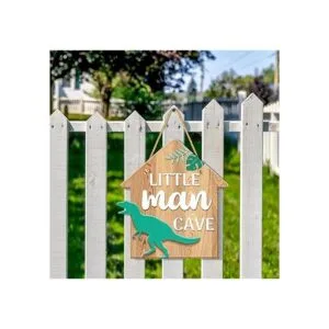 Decoración de dinosaurio para habitación de niños letrero_7